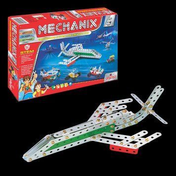 Металевий конструктор, розвиваючий "MECHANIX" №5 (300 елм./25 моделей) 01009 фото