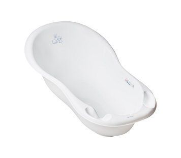 Ванночка 102 см LUX "Зайчики" зі зливом (Білий) KR-005-103 фото