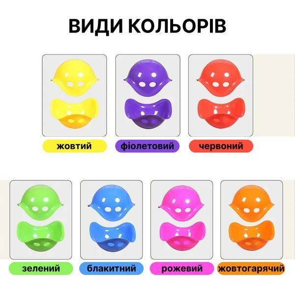 Дитяча спортивна іграшка Черепашка жовтогаряча пластикова 37 см / 19 см + мотузка 13 фото