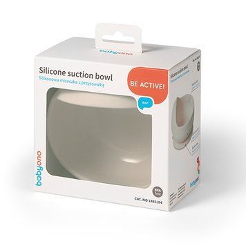 Мисочка силіконова з присоскою (Бежевий)/"Babyono" 1481/04 фото